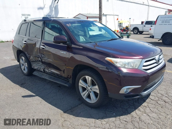 2013 Toyota Highlander Limited с VIN 5TDDK3EH2DS185263, выставлен на аукционе IAAI как лот 42234846 с пробегом 192 285 миль миль и . История ставок и продаж доступна на DreamBid. Изображение 1.
