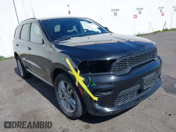2024 Dodge Durango GT with VIN 1C4RDJDG0RC207475, listed as a IAAI auction lot 41880873 with 26,891 mi miles and . Bid and sale history available at DreamBid. Image 1.