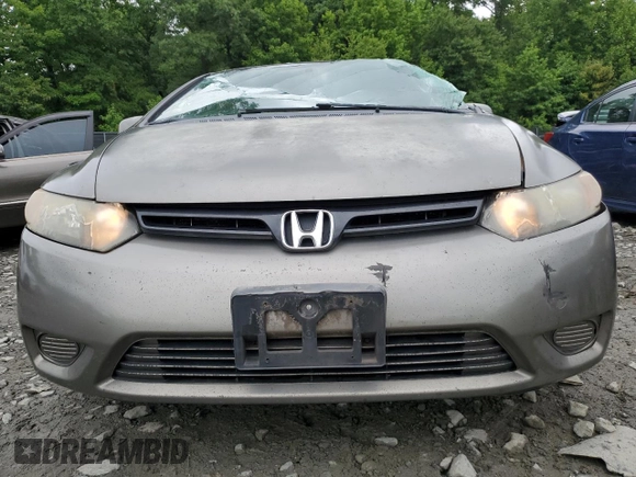 2006 Honda Civic Cpe LX with VIN 2HGFG12666H529570, listed as a Copart auction lot 63172594 with 220,481 mi miles and Salvage Title. Bid and sale history available at carsss.com. Image 5.