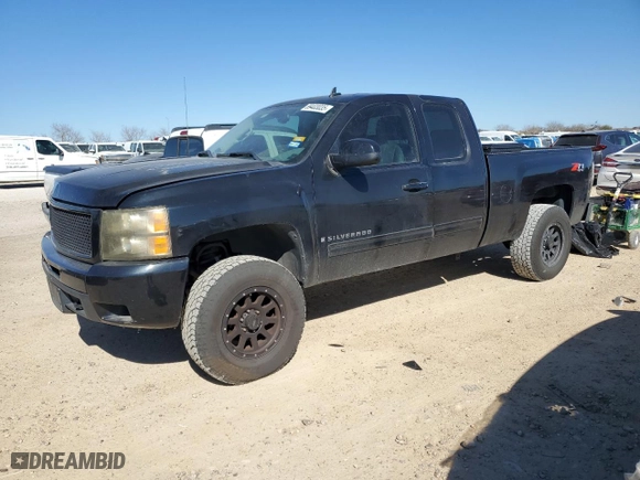2009 Chevrolet Silverado 1500 LTZ with VIN 1GCEK39059Z155589, listed as a Copart auction lot 89403035 with 265,526 mi miles and Salvage Title. Bid and sale history available at carsss.com. Image 1.