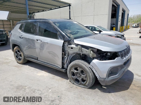 2023 Jeep Compass Trailhawk с VIN 3C4NJDDN6PT540840, выставлен на аукционе Copart как лот 56580895 с пробегом 12 680 миль миль и Списание • Salvage title. История ставок и продаж доступна на DreamBid. Изображение 4.