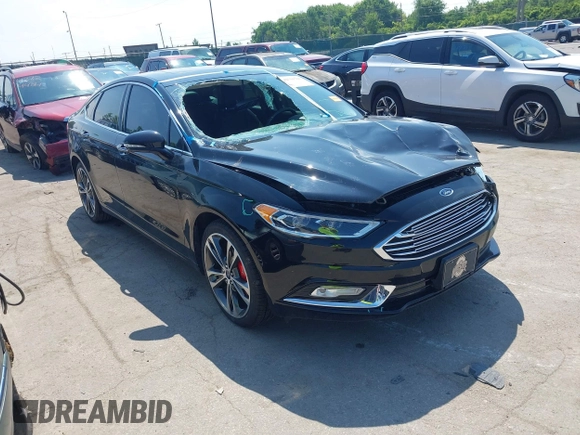 2017 Ford Fusion Titanium with VIN 3FA6P0K9XHR117300, listed as a IAAI auction lot 42731703 with 47,276 mi miles and . Bid and sale history available at DreamBid. Image 1.