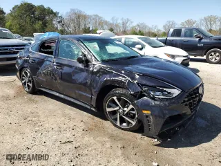 2023 Hyundai Sonata SEL Plus with VIN KMHL44J20PA278468, listed as a Copart auction lot 50638855 with 57,846 mi miles and Non Repairable. Bid and sale history available at carsss.com. Image 4.