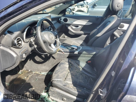 2017 Mercedes-Benz C 300 with VIN 55SWF4KB0HU184138, listed as a Copart auction lot 51736365 with 164,744 mi miles and Clean title. Bid and sale history available at DreamBid. Image 7.