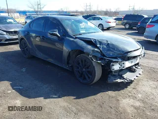 2022 Lexus IS 350 F Sport with VIN JTHGZ1E27N5023496, listed as a IAAI auction lot 41443318 with 45,094 mi miles and . Bid and sale history available at DreamBid. Image 1.
