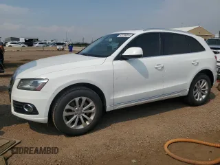 2014 Audi Q5 Premium with VIN WA1CFAFP8EA104091, listed as a Copart auction lot 63799005 with 92,631 mi miles and Salvage title. Bid and sale history available at DreamBid. Image 1.