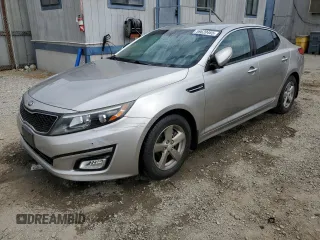 2015 Kia Optima LX z VIN KNAGM4A79F5568245, wystawiony jako Copart lot #59620465 z przebiegiem 46 572 mil mil oraz Szkoda całkowita • Salvage title. Historia ofert i sprzedaży dostępna na DreamBid. Obrazek 1.