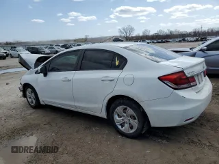2015 Honda Civic Sedan LX with VIN 19XFB2F5XFE068633, listed as a Copart auction lot 48239295 with 164,087 mi miles and Salvage Title. Bid and sale history available at carsss.com. Image 2.