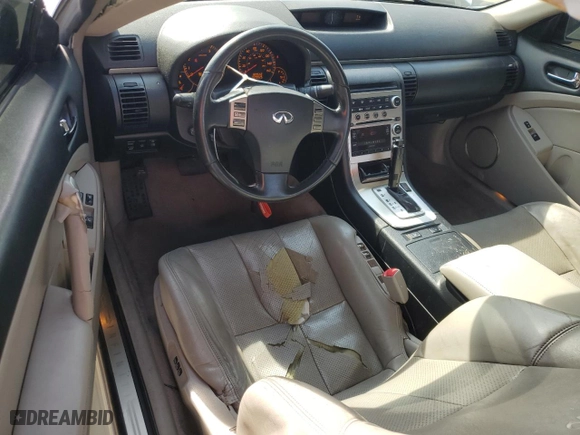 2007 Infiniti G35 Coupe with VIN JNKCV54E57M904221, listed as a Copart auction lot 45695865 with 180,542 mi miles and Salvage Title. Bid and sale history available at carsss.com. Image 8.