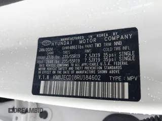 2024 Hyundai Tucson Limited with VIN KM8JECD18RU184602, listed as a IAAI auction lot 42128254 with 21,269 mi miles and . Bid and sale history available at carsss.com. Image 9.