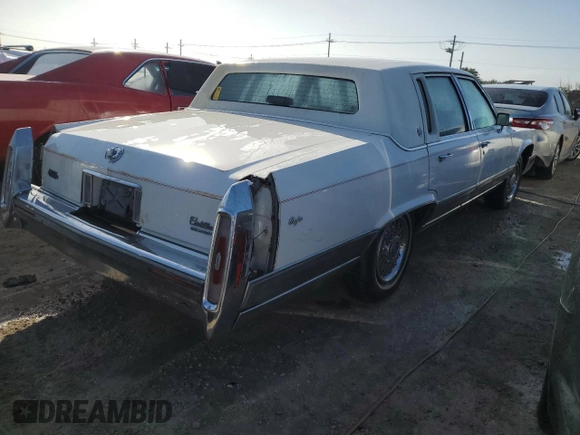1990 Cadillac Brougham z VIN 1G6DW54Y6LR711203, wystawiony jako Copart lot #76484634 z przebiegiem 121 310 mil mil oraz Nie do naprawy. Historia ofert i sprzedaży dostępna na DreamBid. Obrazek 3.