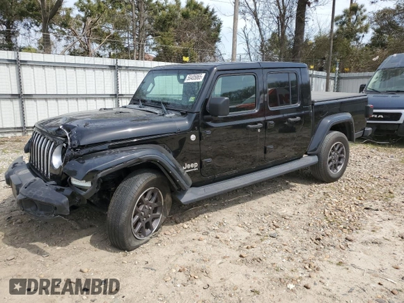 2022 Jeep Gladiator Overland z VIN 1C6HJTFG9NL152720, wystawiony jako Copart lot #50405865 z przebiegiem 35 864 mil mil oraz Szkoda całkowita • Salvage title. Historia ofert i sprzedaży dostępna na DreamBid. Obrazek 1.