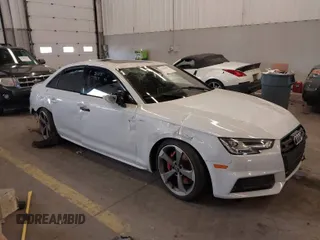 2018 Audi S4 Premium Plus with VIN WAUB4AF49JA217813, listed as a IAAI auction lot 41718050 with 1 mi miles. Bid and sale history available at carsss.com. Image 1.