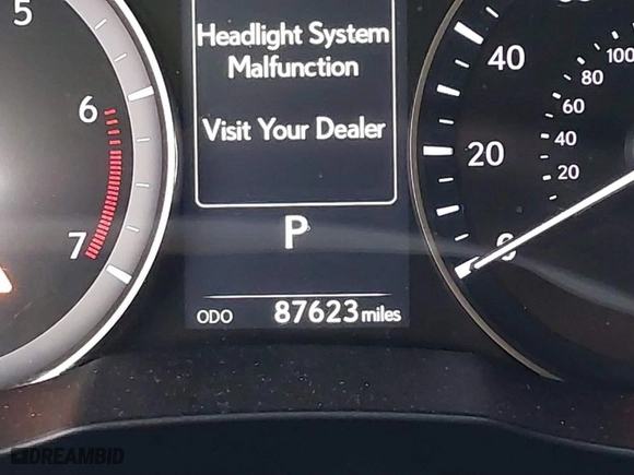 2017 Lexus ES with VIN 58ABK1GG1HU047767, listed as a IAAI auction lot 41596268 with 87,623 mi miles. Bid and sale history available at carsss.com. Image 15.