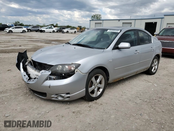 2005 Mazda 3 s with VIN JM1BK123051256155, listed as a Copart auction lot 54400495 with 213,989 mi miles and Clean Title. Bid and sale history available at DreamBid. Image 1.