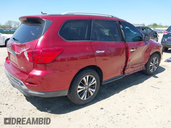 2017 Nissan Pathfinder SV with VIN 5N1DR2MN7HC670336, listed as a IAAI auction lot 42048416 with 70,088 mi miles and . Bid and sale history available at DreamBid. Image 4.