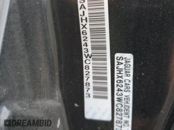 1998 Jaguar XJ with VIN SAJHX6243WC827873, listed as a Copart auction lot 78366904 with Not provided miles and Salvage title. Bid and sale history available at DreamBid. Image 12.