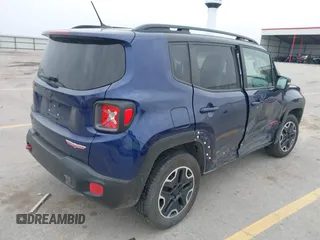 2016 Jeep Renegade Trailhawk with VIN ZACCJBCTXGPD30986, listed as a IAAI auction lot 41970876 with 55,814 mi miles and . Bid and sale history available at carsss.com. Image 4.