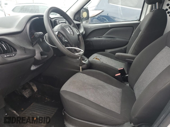2019 Ram ProMaster City Cargo Tradesman z VIN ZFBHRFAB4K6N48548, wystawiony jako Copart lot #47012605 z przebiegiem 96 254 mil mil oraz Szkoda całkowita • Salvage title. Historia ofert i sprzedaży dostępna na DreamBid. Obrazek 7.