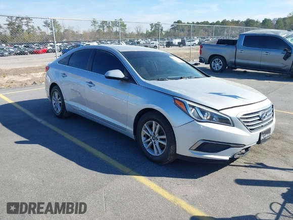 2017 Hyundai Sonata 2.4L with VIN 5NPE24AF8HH586326, listed as a IAAI auction lot 41811836 with 109,860 mi miles and . Bid and sale history available at carsss.com. Image 1.