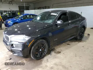 2016 BMW X6 xDrive50i with VIN 5UXKU6C51G0R34443, listed as a Copart auction lot 66511594 with 129,083 mi miles and Salvage Title. Bid and sale history available at carsss.com. Image 1.