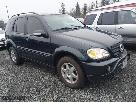 2002 Mercedes-Benz M-Class with VIN 4JGAB54E72A296354, listed as a IAAI auction lot 41277897 with 101,842 mi miles. Bid and sale history available at carsss.com. Image 1.