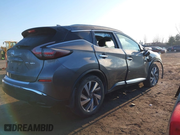 2021 Nissan Murano SL with VIN 5N1AZ2CS2MC118747, listed as a IAAI auction lot 38669107 with Not Provided miles and . Bid and sale history available at DreamBid. Image 4.