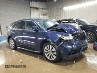 2016 Acura MDX w/Tech/Entertainment with VIN 5FRYD4H69GB016229, listed as a Copart auction lot 50205395 with 163,865 mi miles and Salvage Title. Bid and sale history available at carsss.com. Image 4.
