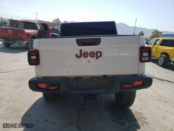 2020 Jeep Gladiator Rubicon with VIN 1C6JJTBG3LL138767, listed as a Copart auction lot 58490974 with 48,542 mi miles and Salvage Title. Bid and sale history available at carsss.com. Image 6.