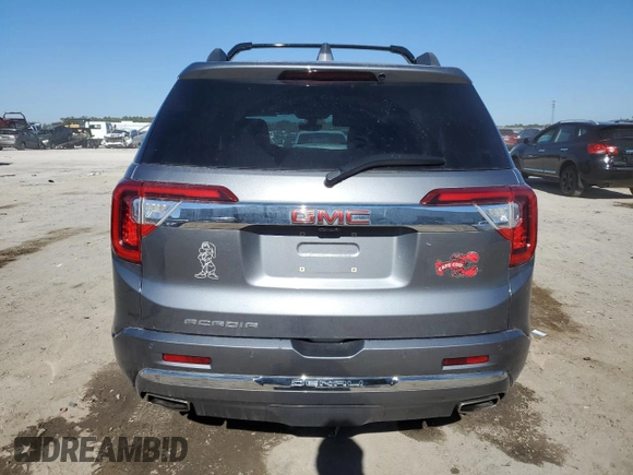 2021 GMC Acadia Denali with VIN 1GKKNPLS2MZ184833, listed as a Copart auction lot 86403574 with 19,498 mi miles and Salvage Title. Bid and sale history available at carsss.com. Image 6.