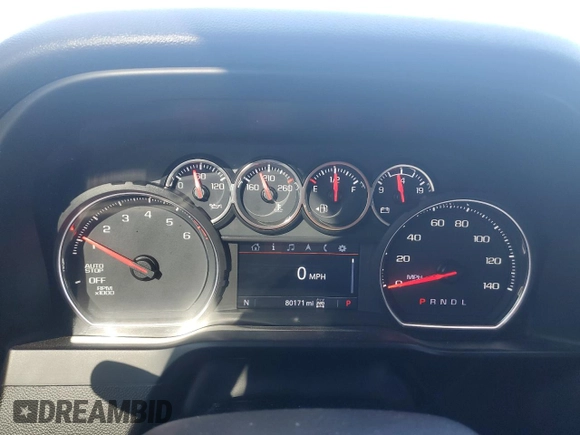 2020 Chevrolet Silverado 1500 LT Trail Boss with VIN 3GCPYFEL1LG401070, listed as a Copart auction lot 70869504 with 80,171 mi miles and Salvage Title. Bid and sale history available at carsss.com. Image 9.