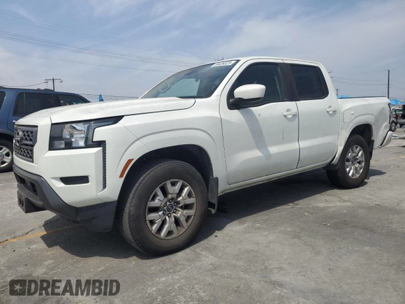 2022 Nissan Frontier SV with VIN 1N6ED1EJ2NN646598, listed as a Copart auction lot 58439325 with 56,882 mi miles and Salvage title. Bid and sale history available at DreamBid. Image 1.