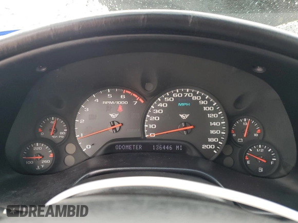 2002 Chevrolet Corvette with VIN 1G1YY22G625116965, listed as a Copart auction lot 44992355 with 136,446 mi miles and Salvage Title. Bid and sale history available at carsss.com. Image 9.