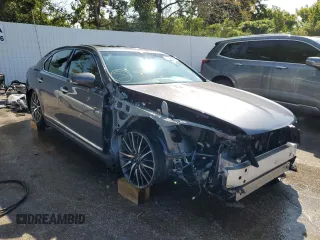 2014 Lexus LS 460 with VIN JTHCL5EF7E5021967, listed as a Copart auction lot 57899953 with 40,355 mi miles and Salvage title. Bid and sale history available at DreamBid. Image 4.