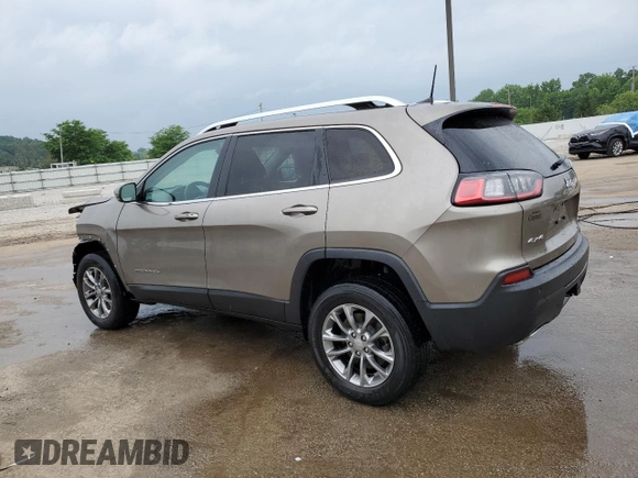 2019 Jeep Cherokee Latitude Plus with VIN 1C4PJMLN0KD384738, listed as a Copart auction lot 60099805 with 52,073 mi miles and Salvage title. Bid and sale history available at DreamBid. Image 2.