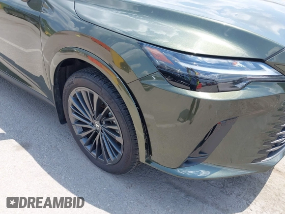 2024 Lexus RX 350 with VIN 2T2BAMBA6RC046837, listed as a IAAI auction lot 42651329 with 9,689 mi miles and . Bid and sale history available at DreamBid. Image 6.