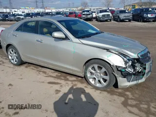 2014 Cadillac ATS Standard AWD with VIN 1G6AG5RX8E0184109, listed as a IAAI auction lot 41681150 with 103,731 mi miles and . Bid and sale history available at carsss.com. Image 1.