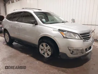 2013 Chevrolet Traverse LT with VIN 1GNKVJKD3DJ207120, listed as a IAAI auction lot 41053526 with 128,549 mi miles and . Bid and sale history available at DreamBid. Image 1.