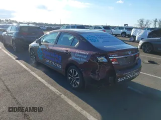 2014 Honda Civic EX with VIN 19XFB2F80EE270941, listed as a IAAI auction lot 41585542 with 104,446 mi miles. Bid and sale history available at carsss.com. Image 6.