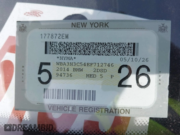 2014 BMW 4 Series 428i с VIN WBA3N3C54EF712746, выставлен на аукционе IAAI как лот 42123550 с пробегом 97 694 миль миль и . История ставок и продаж доступна на DreamBid. Изображение 17.