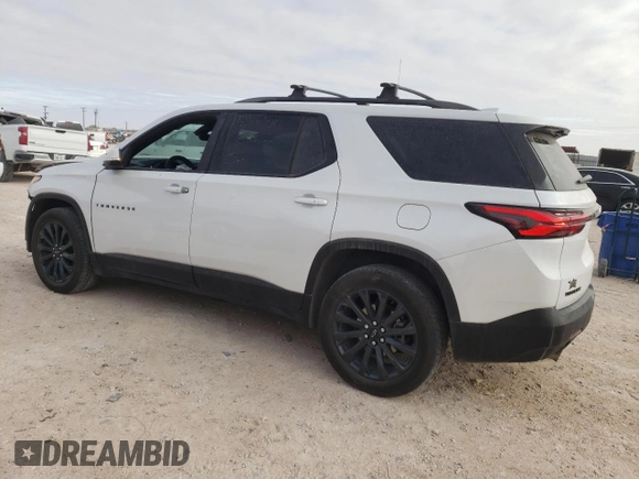 2023 Chevrolet Traverse RS with VIN 1GNERJKW4PJ261114, listed as a Copart auction lot 89275585 with 33,957 mi miles and Salvage Title. Bid and sale history available at carsss.com. Image 2.