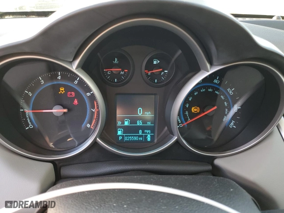 2012 Chevrolet Cruze LS with VIN 1G1PC5SHXC7373475, listed as a Copart auction lot 84805944 with 25,590 mi miles and Salvage Title. Bid and sale history available at carsss.com. Image 9.