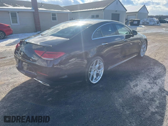 2019 Mercedes-Benz CLS with VIN WDD2J5KB4KA036312, listed as a Copart auction lot 45724215 with 72,656 mi miles and Clean Title. Bid and sale history available at carsss.com. Image 3.