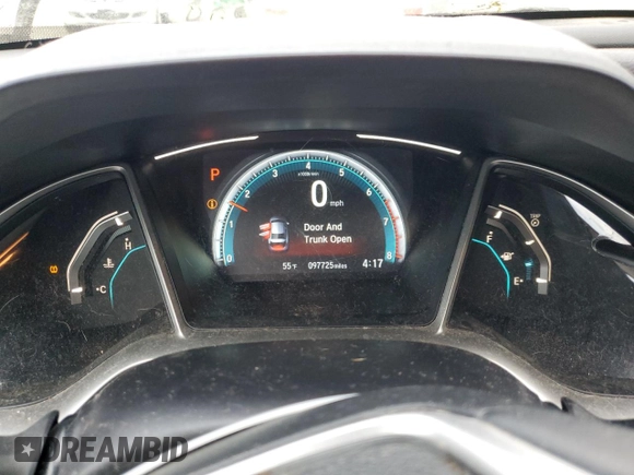 2017 Honda Civic Sedan EX-L with VIN 2HGFC1F77HH658290, listed as a Copart auction lot 47558385 with 97,725 mi miles and Salvage Title. Bid and sale history available at carsss.com. Image 9.