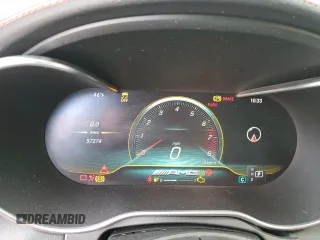 2019 Mercedes-Benz C 43 AMG with VIN 55SWF6EB8KU285667, listed as a Copart auction lot 52937315 with 57,274 mi miles and Salvage title. Bid and sale history available at DreamBid. Image 9.