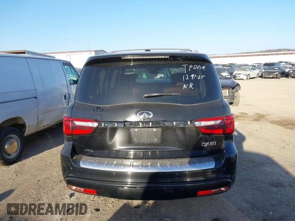 2018 Infiniti QX80 with VIN JN8AZ2NE0J9195724, listed as a IAAI auction lot 41778410 with 137,315 mi miles and . Bid and sale history available at DreamBid. Image 17.