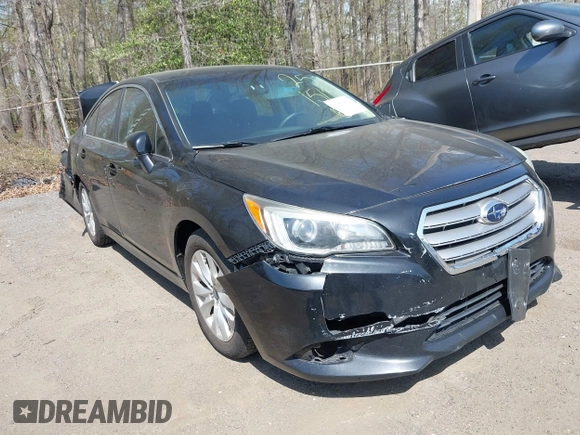 2017 Subaru Legacy Premium with VIN 4S3BNAC65H3034493, listed as a IAAI auction lot 42050802 with 1 mi miles. Bid and sale history available at carsss.com. Image 1.