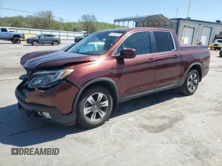 2017 Honda Ridgeline RTL-T with VIN 5FPYK2F6XHB004078, listed as a Copart auction lot 53120405 with 109,313 mi miles and Salvage title. Bid and sale history available at DreamBid. Image 1.