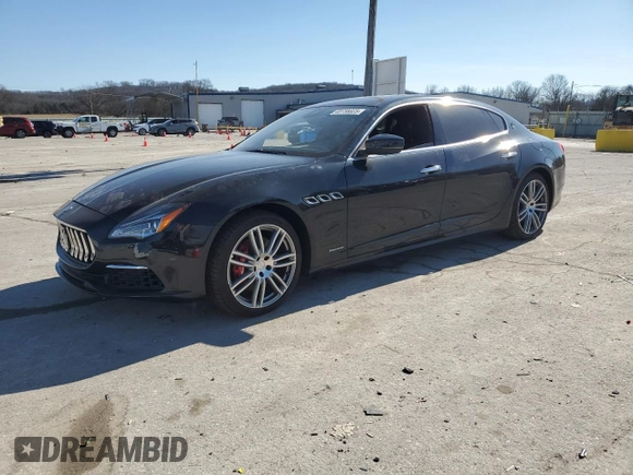 2018 Maserati Quattroporte S GranLusso z VIN ZAM56YPL6J1274054, wystawiony jako Copart lot #43738025 z przebiegiem 33 640 mil mil oraz Szkody całkowita. Historia ofert i sprzedaży dostępna na DreamBid. Obrazek 1.