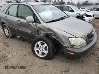 2001 Lexus RX 300 with VIN JTJGF10U010108610, listed as a Copart auction lot 34088262 with 0 mi miles and Salvage Title. Bid and sale history available at carsss.com. Image 9.